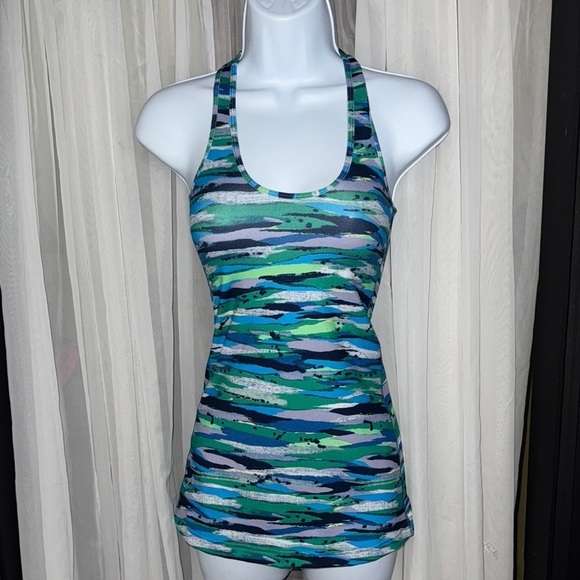 lululemon athletica Tops - Lululemon Athletica cool Razorback tank top 2 Seven wonders multiple colors